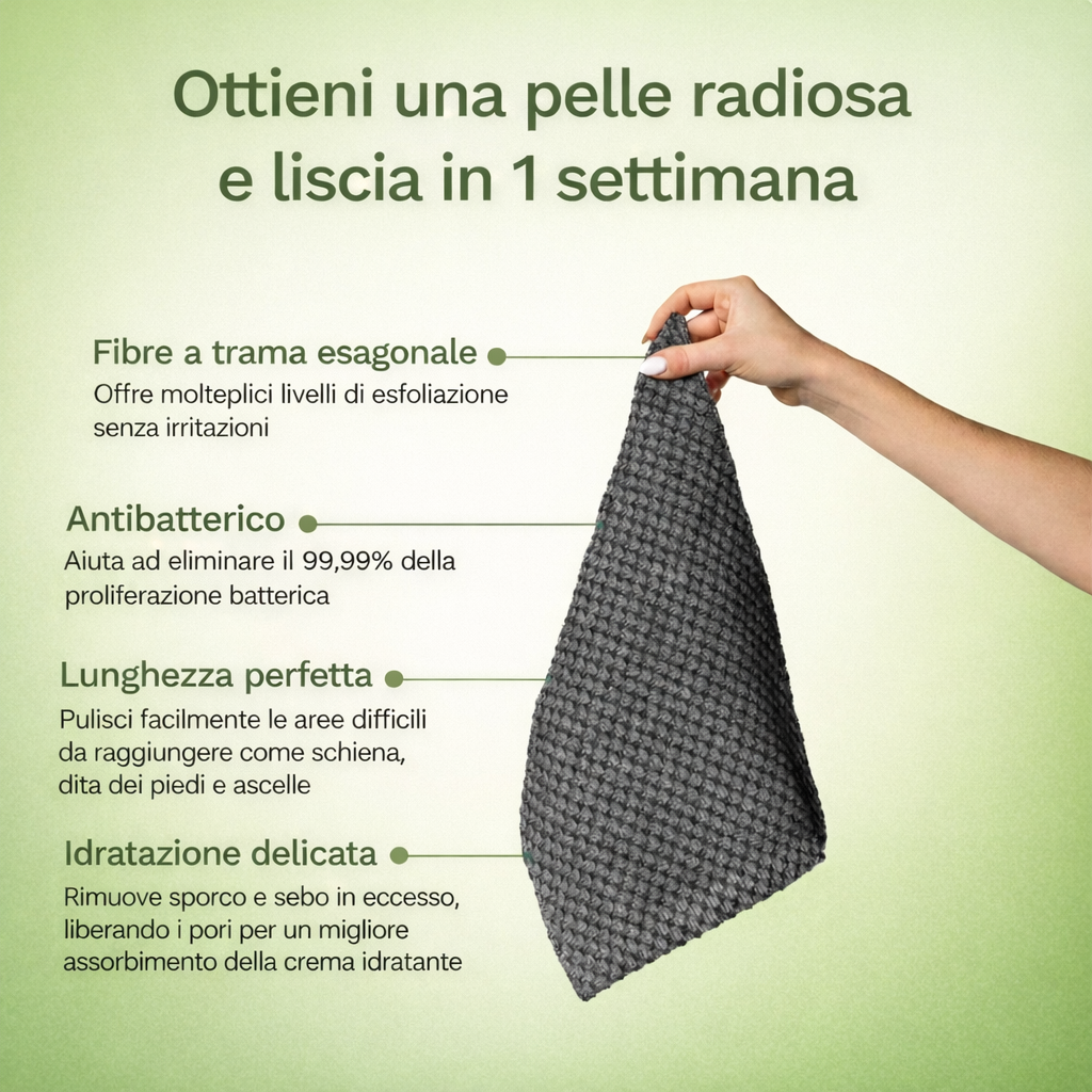 Asciugamano doccia esfoliante