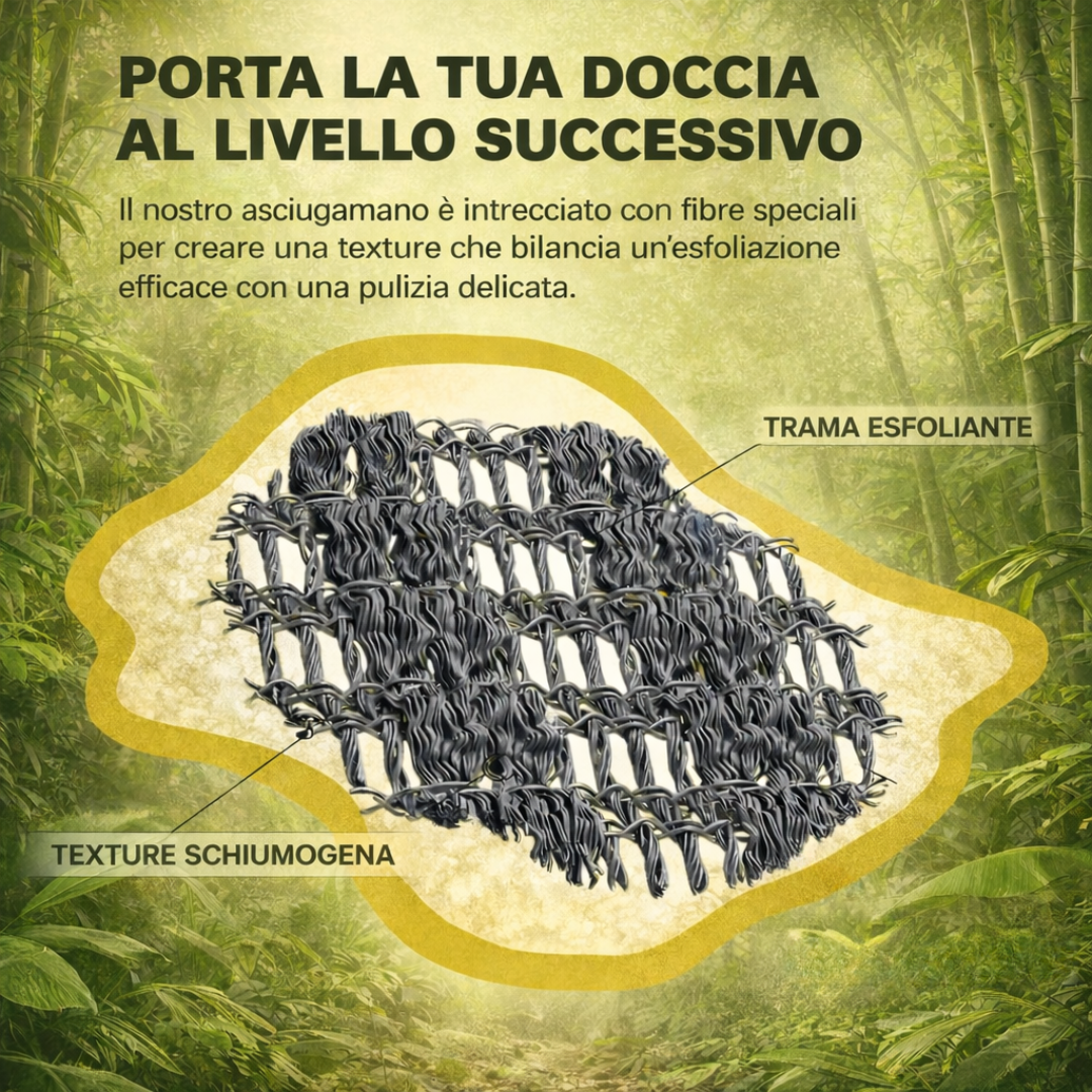 Asciugamano doccia esfoliante